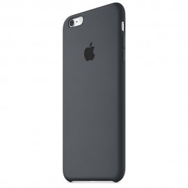 Coque Noir iPhone 6/6S Silicone logo Apple