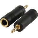 Adaptateur audio 3.5 mm male / Jack 6.35 mm femelle - C118