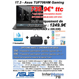 17.3 - Asus TUF706HM Gaming - C6