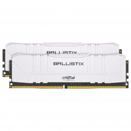 DDR4 Crucial Ballistix White - 16Go (2x8Go) 3200MHz - C16 - F3