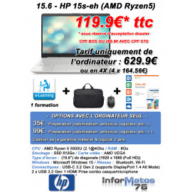 15.6 - HP 15-eh (Ryzen5/SSD512/8Go) - C6