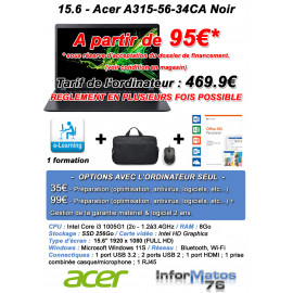 15.6 - Acer A315-56-34CA Noir - C42