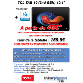 10.4 - TCL Tab 10 (2rd gen) 64Go - C6