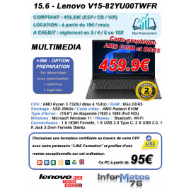15.6 - Lenovo V15 G4 AMN 82YU00TWFR - C42