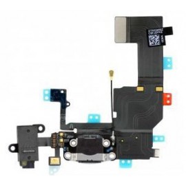 Nappe Dock de charge + Jack iPhone 5S Noir - C61