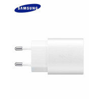 Samsung 25W Adaptateur Secteur USB-C (Officiel) + Câble USB-C (blanc) - LCDP