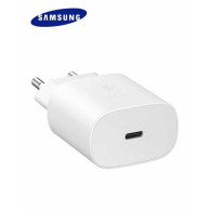 Samsung 25W Adaptateur Secteur USB-C (Officiel) + Câble USB-C (blanc) - LCDP