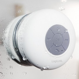 LogiLink Wireless shower speaker - Blanc