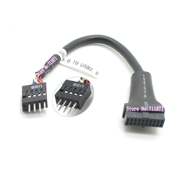 Adaptateur interne USB 3.0 mâle / USB 2.0 femelle