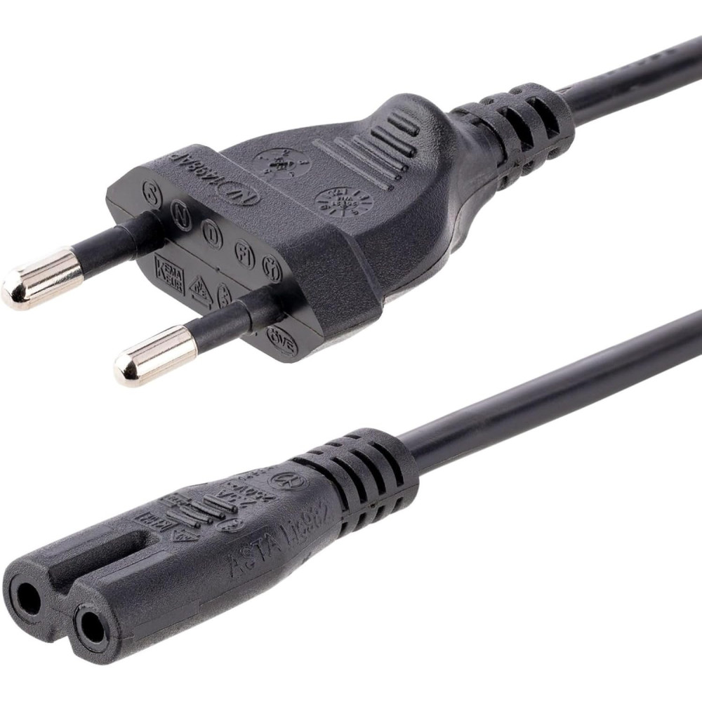 2m - Cable d'Alimentation bipolaire Lindy (Noir) - 30421 - 1FO 2m - Cable d'Alimentation bipolaire Lindy (Noir) - 30421 - 1FO