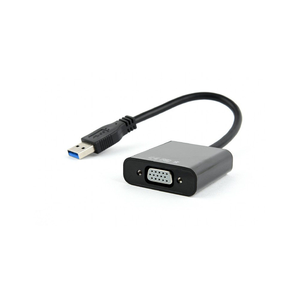 Câble Convertisseur CableXpert USB-A vers VGA MF 15cm (Noir) - AB-U3M-VGAF-01 - 1FO Câble Convertisseur CableXpert USB-A vers VGA MF 15cm (Noir) - AB-U3M-VGAF-01 - 1FO