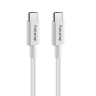 FAIRPLAY HIMALYA Câble 100W USB-C/USB-C 1m (Blanc) - UTO