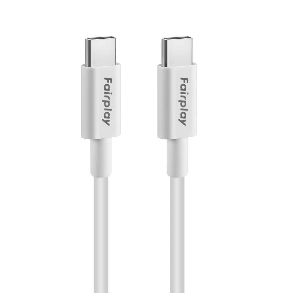 FAIRPLAY HIMALYA Câble 100W USB-C/USB-C 1m (Blanc) - UTO FAIRPLAY HIMALYA Câble 100W USB-C/USB-C 1m (Blanc) - UTO