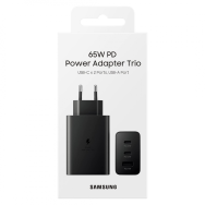 SAMSUNG Chargeur 65W 3 ports (USB-A + 2 USB-C) - UTO