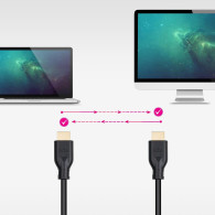 3m - HDMI 4K 2.0 Nanocable M/M (Noir) - 1FO