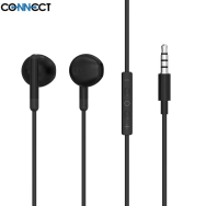 Écouteurs Filaires Jack 3.5mm CONNECT MC-EFNJ01 Noir - MOB
