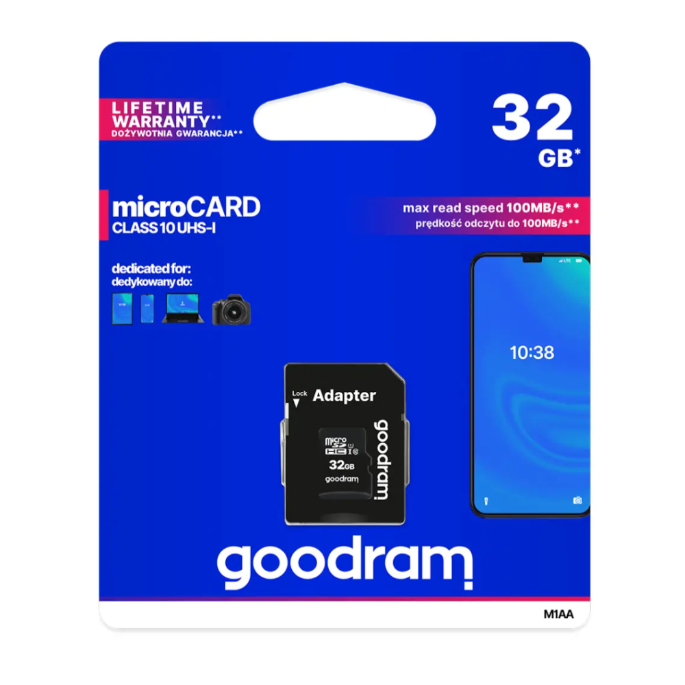 32Go - Carte SD Goodram M1AA-0320R12 - MOB 32Go - Carte SD Goodram M1AA-0320R12 - MOB