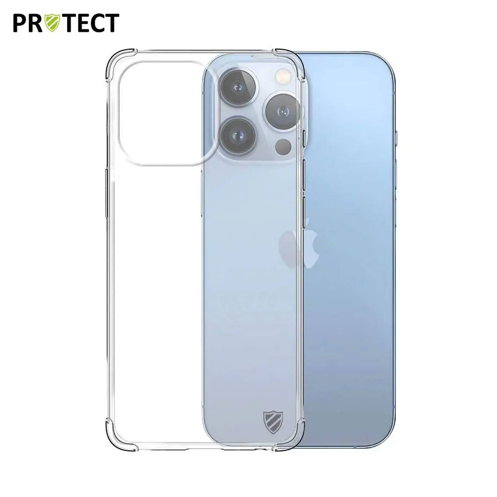 Coque Silicone Renforcée PROTECT pour Apple iPhone 13 Pro Transparent - MOB Coque Silicone Renforcée PROTECT pour Apple iPhone 13 Pro Transparent - MOB