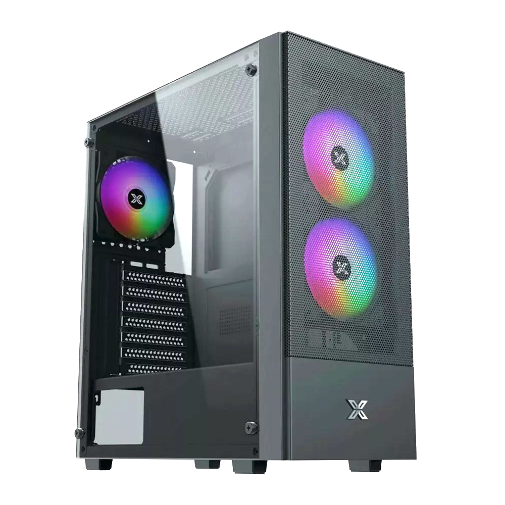 Boitier Moyen Tour ATX Xigmatek Hero II Air RGB (Noir) - EN41655 - 1FO Boitier Moyen Tour ATX Xigmatek Hero II Air RGB (Noir) - EN41655 - 1FO