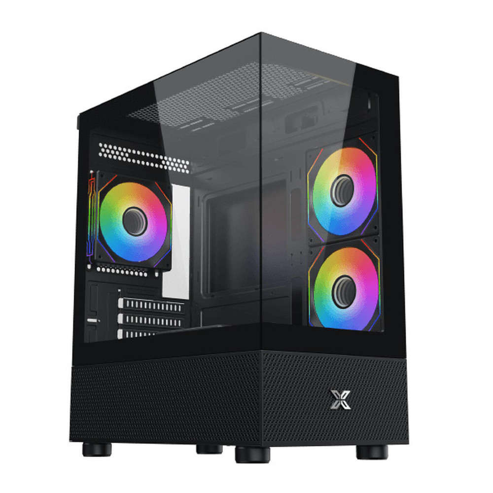 µATX Xigmatek Alphard M RGB avec panneaux vitrés (Noir) - EN44526 - 1FO µATX Xigmatek Alphard M RGB avec panneaux vitrés (Noir) - EN44526 - 1FO