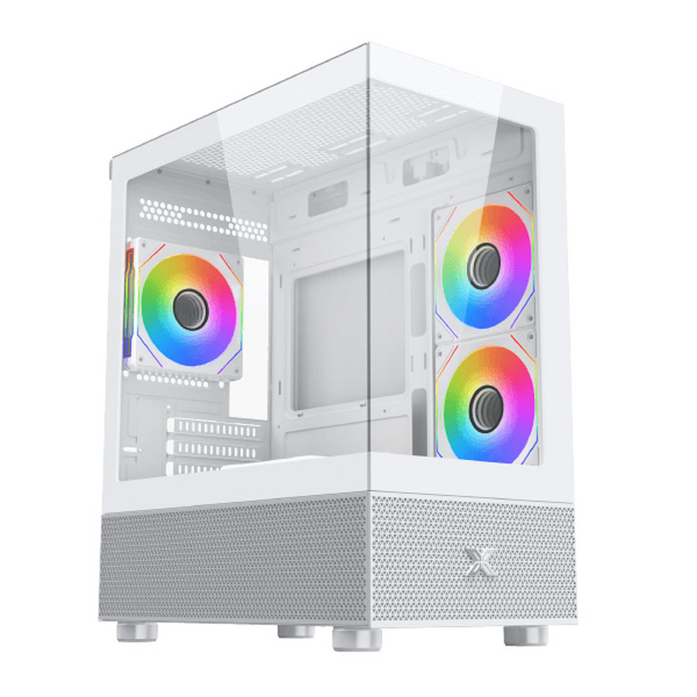 µATX Xigmatek Alphard M RGB avec panneaux vitrés (Blanc) - EN44533 - 1FO µATX Xigmatek Alphard M RGB avec panneaux vitrés (Blanc) - EN44533 - 1FO