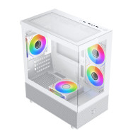 µATX Xigmatek Alphard M RGB avec panneaux vitrés (Blanc) - EN44533 - 1FO