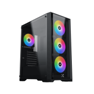 Moyen Tour E-ATX Xigmatek Quantum RGB avec panneaux vitrés (Noir) - EN42874 - 1FO