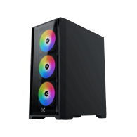 Moyen Tour E-ATX Xigmatek Quantum RGB avec panneaux vitrés (Noir) - EN42874 - 1FO
