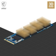 Disque SSD MSI Spatium M371 500Go  - M.2 NVMe Type 2280 - ACA