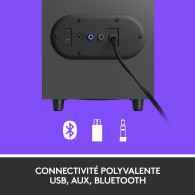 Enceintes Logitech Z407 BT (Noir) - 980-001348 - 1FO