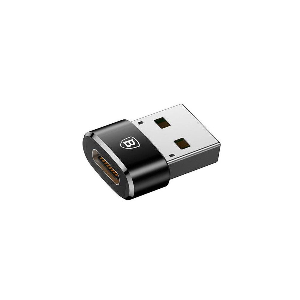 Adaptateur Baseus USB-C Vers USB-A (Noir) - 28297 - 1FO Adaptateur Baseus USB-C Vers USB-A (Noir) - 28297 - 1FO