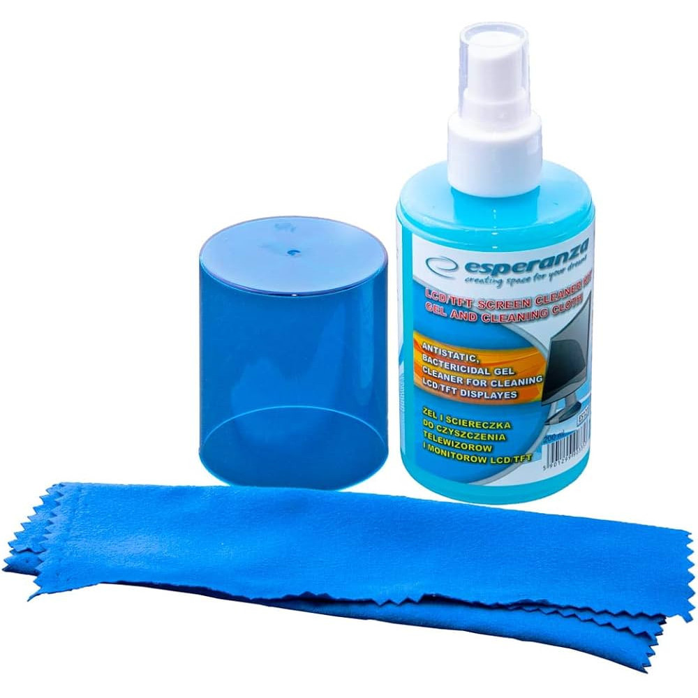 Nettoyant pour écran LCD Esperanza ES121M 200ml avec lingette - ES121 - 1FO Nettoyant pour écran LCD Esperanza ES121M 200ml avec lingette - ES121 - 1FO
