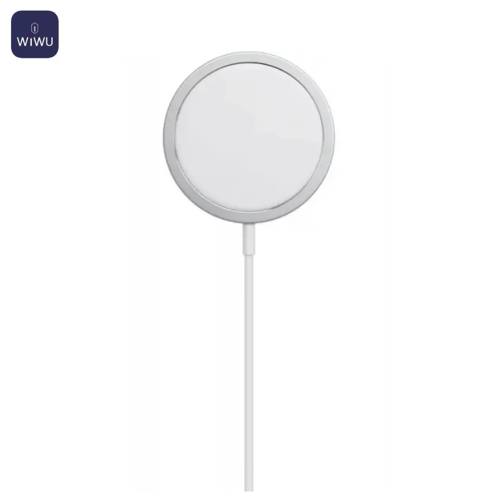 Chargeur MagSafe Wiwu W009 15W Blanc - MOB Chargeur MagSafe Wiwu W009 15W Blanc - MOB