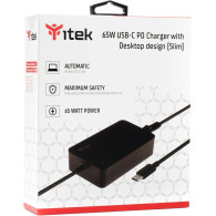65W - Chargeur PC Portable ITEK USB-C ITNBSDC65 - 1FO