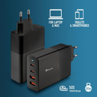 100W - Chargeur secteur NGS Bud 2x USB-C + 2x USB-A - BUD100W - 1FO