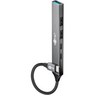 Hub USB-C 3.2 Goobay Slim - 5 ports (Gris) - 74460 - 1FO