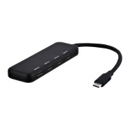 Hub USB-C 3.0 T'nB- 4 ports (Noir) - TCHUB4USBC - 1FO
