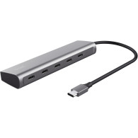 Hub USB-C 3.2 Trust Halyx - 5 ports (Argent) - 25136 - 1FO