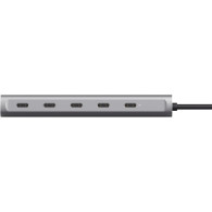 Hub USB-C 3.2 Trust Halyx - 5 ports (Argent) - 25136 - 1FO