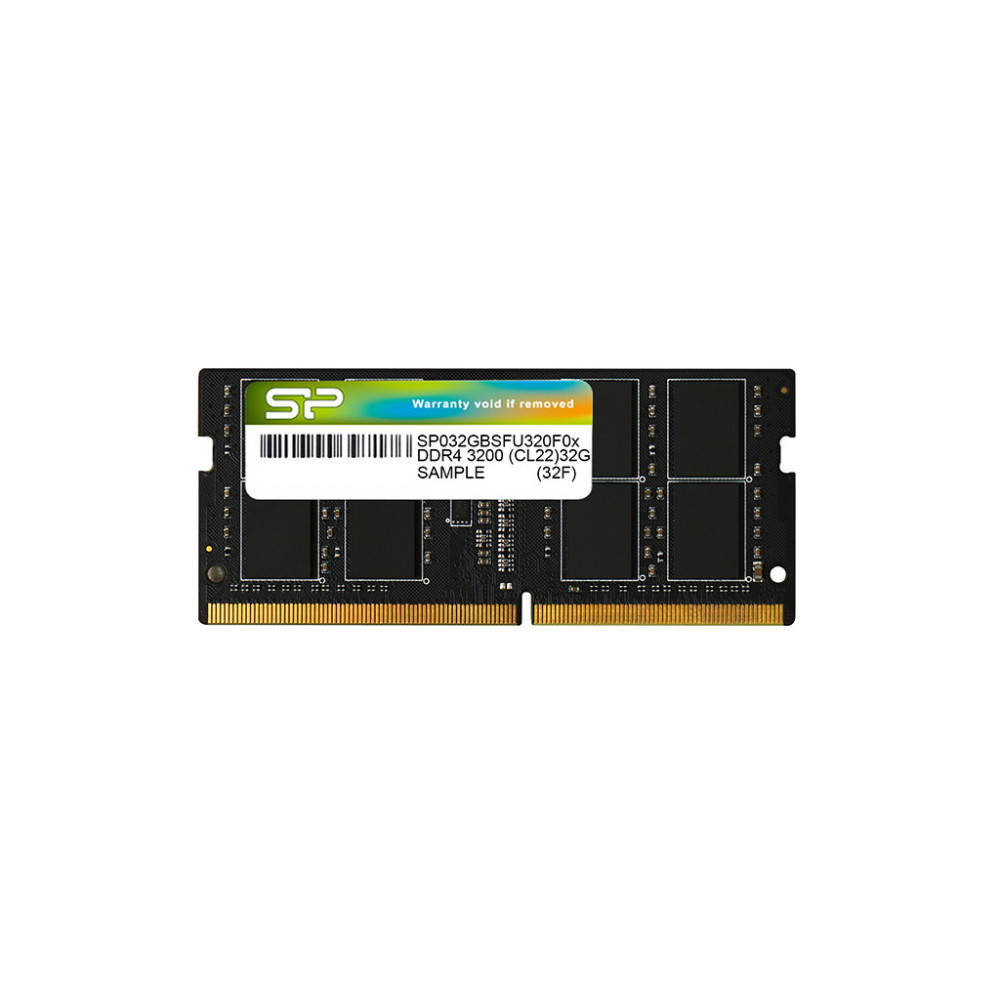 8Go DDR4 Silicon Power 3200Mhz (noir) - SP008GBSFU320X02 SODIMM - 1FO 8Go DDR4 Silicon Power 3200Mhz (noir) - SP008GBSFU320X02 SODIMM - 1FO