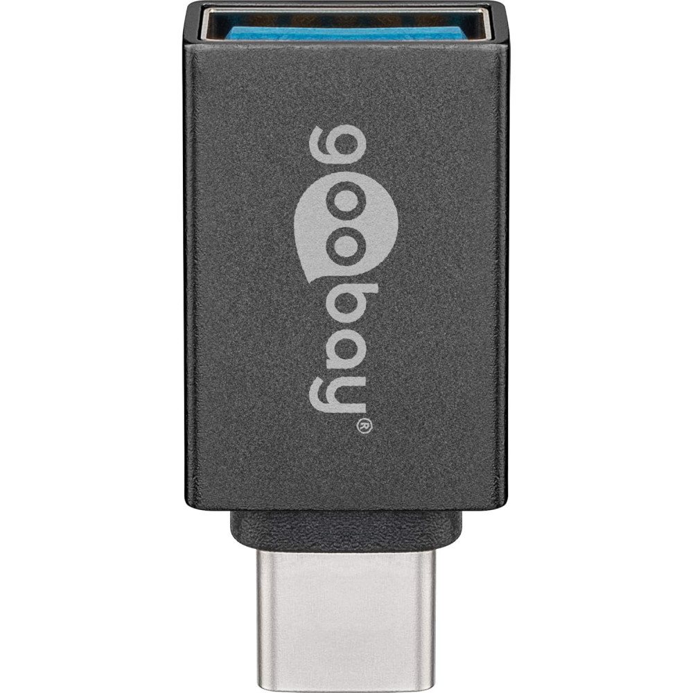 Adaptateur USB 3.0 Type C Goobay vers USB Type A OTG (Gris) - 56621 - 1FO Adaptateur USB 3.0 Type C Goobay vers USB Type A OTG (Gris) - 56621 - 1FO