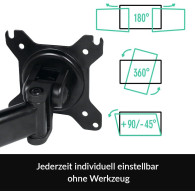Support écran à poser Arctic Z1 Basic de 13" à 43" (15kg max) - AEMNT00039A - 1FO