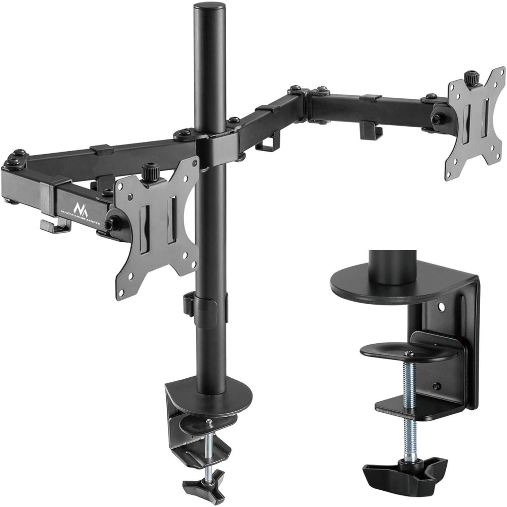 Support Double-écran à poser Maclean MC-884 de 17" à 32" (16kg max) - MC-884 - 1FO Support Double-écran à poser Maclean MC-884 de 17" à 32" (16kg max) - MC-884 - 1FO