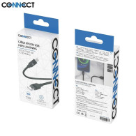 2m - Câble Data USB vers Lightning CONNECT MC-CLN8 Nylon Tressé 12W Noir - MOB