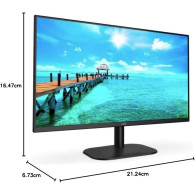 Ecran 24" AOC 24B2XHM2 Full HD 75Hz (Noir) - 1FO