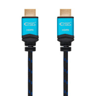10m - HDMI 4K 2.0 Nanocable M/M (Noir/Bleu) - 1FO