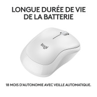 Logitech M240 Silent (Blanc Cassé) - 1FO