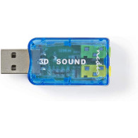 Carte son externe Nedis 5.1 USB - USCR10051BU - 1FO