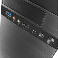 Boitier Mini Tour Micro ATX Anima AC4500 avec alimentation 500W (Noir) - AC4500 - 1FO