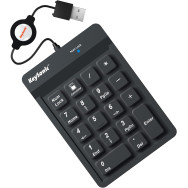Pavé Numerique USB KeySonic en Silicone - ACK-118BK - 1FO